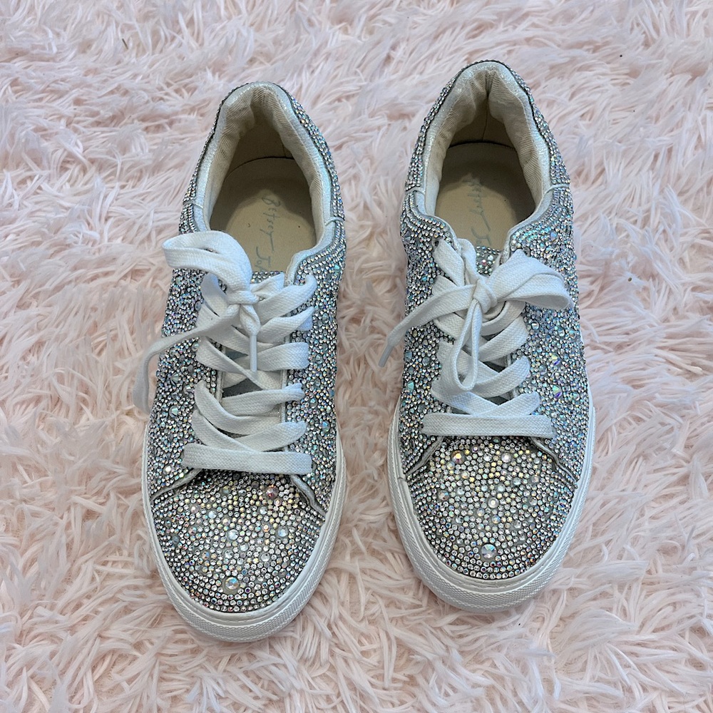 Betsy Johnson Rhinestone Sneakers
